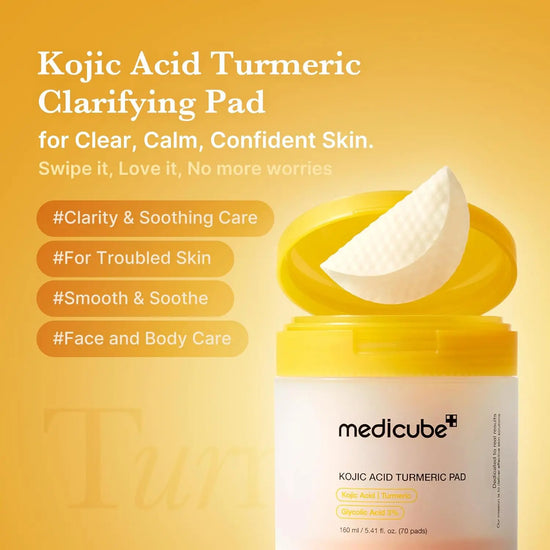 Kojic Acid Turmeric Toner Pads - Achieve Clearer Skin Today