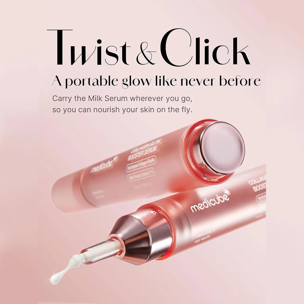 Medicube Collagen Glow Booster Serum ,Silky Cream Texture ,Long-Lasting Hydration ,Intensive and Repair