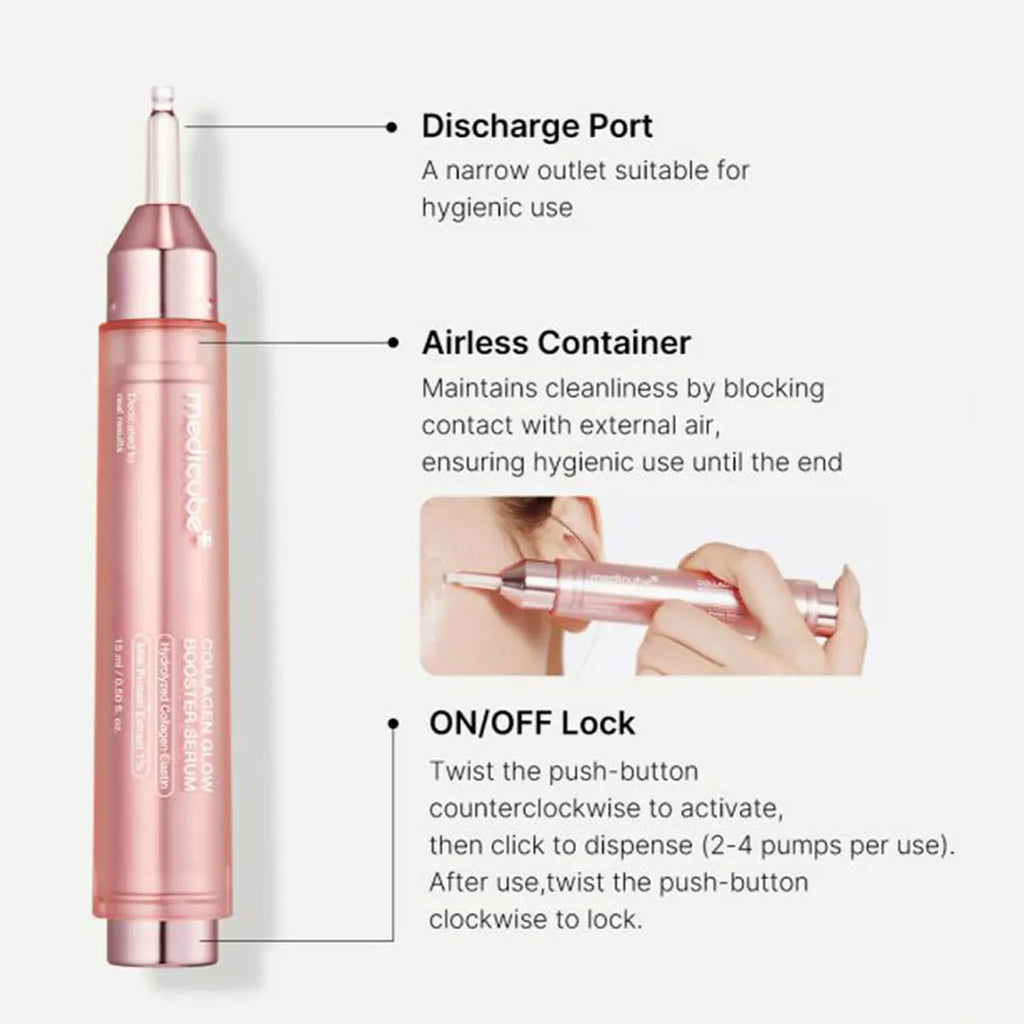 Medicube Collagen Glow Booster Serum ,Silky Cream Texture ,Long-Lasting Hydration ,Intensive and Repair
